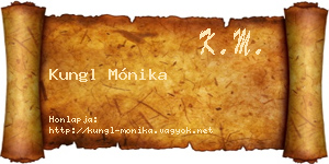 Kungl Mónika névjegykártya